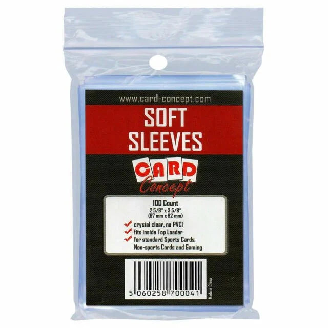 Card Concept Standard Size Soft Sleeves x100 : Fits Most TCG Cards