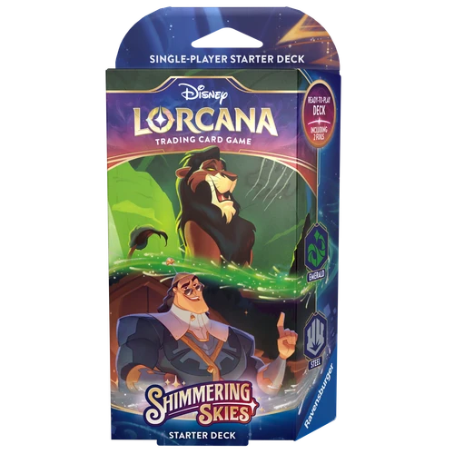 Disney Lorcana: Shimmering Skies - Starter Deck - Emerald & Steel